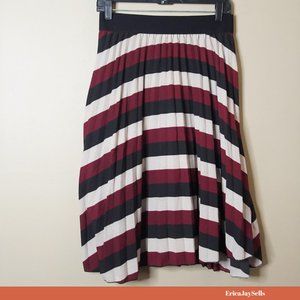 Pleated A-Line Flowy Skirt